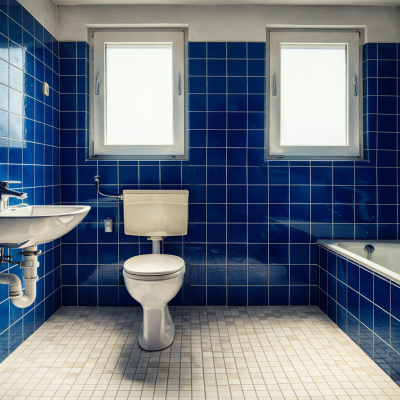 Blauwe Wandtegels – Verticale Plaatsing